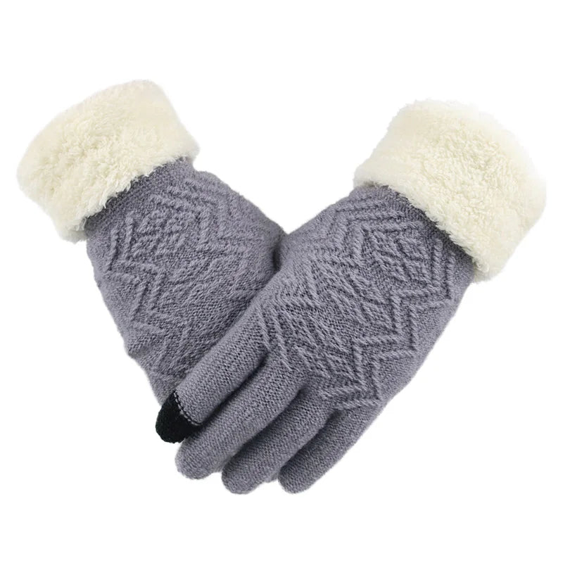 Plush Lined Touch Screen Winter Gloves