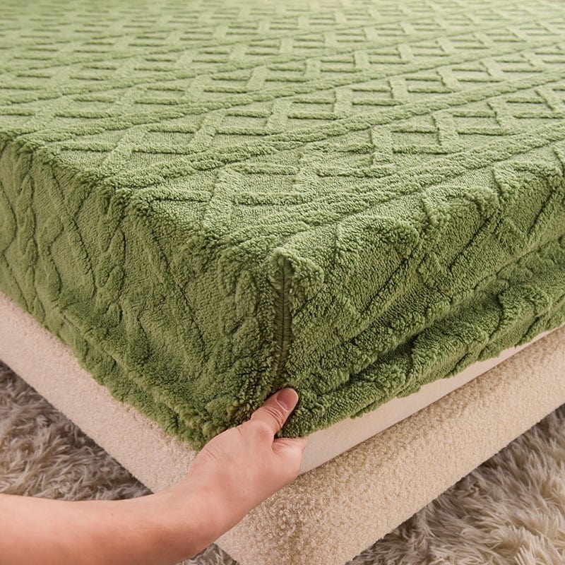 Soft Velvet Duvet Cover Set with Elastic Edge