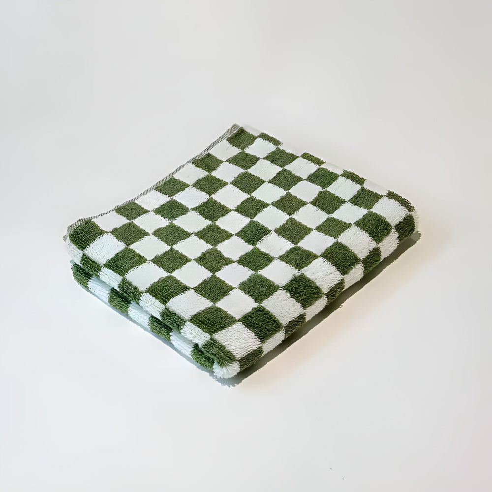 Luxurious Cotton Checkmate Towel 13x30 Inches