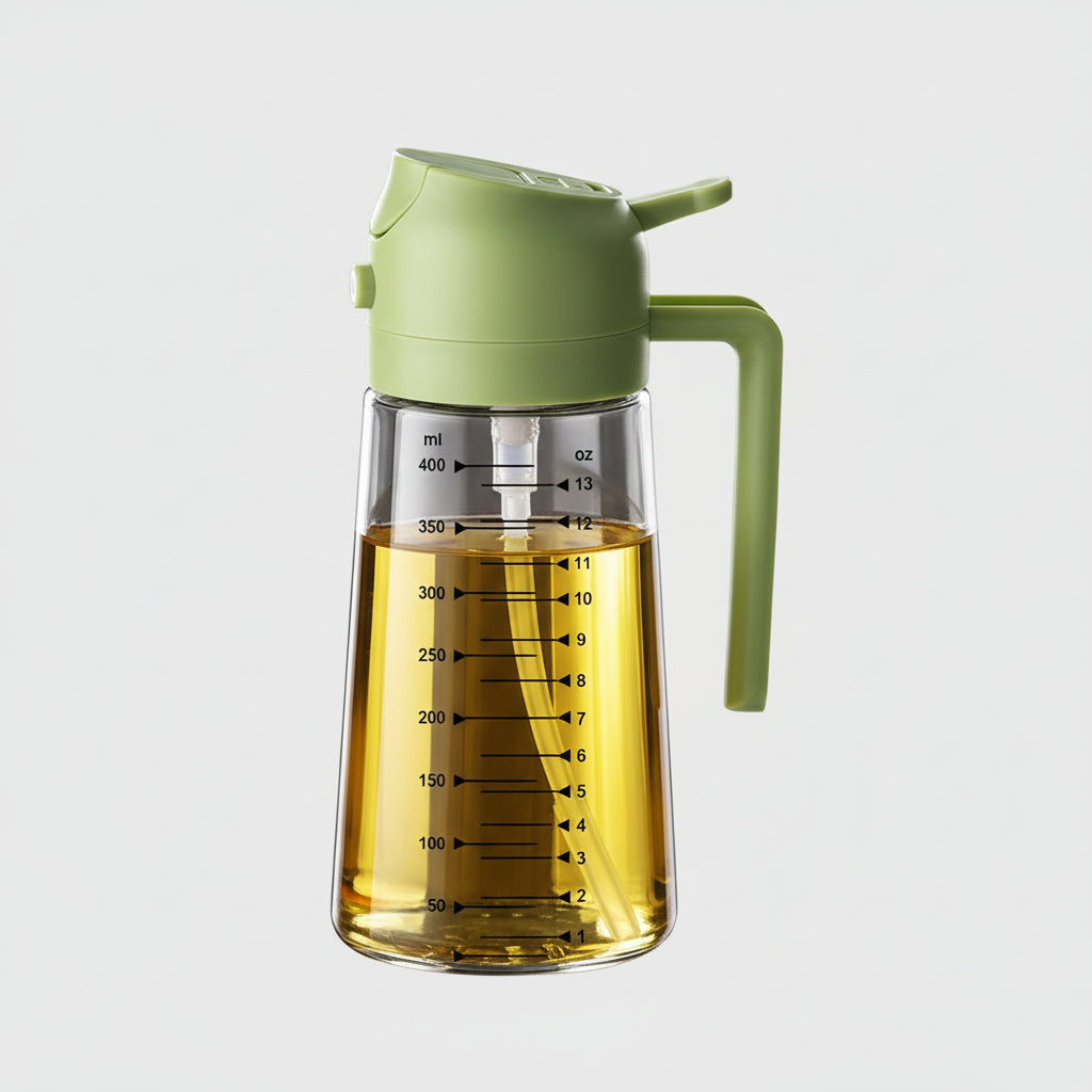 16oz BPA-Free Glass Olive Oil Sprayer & Dispenser