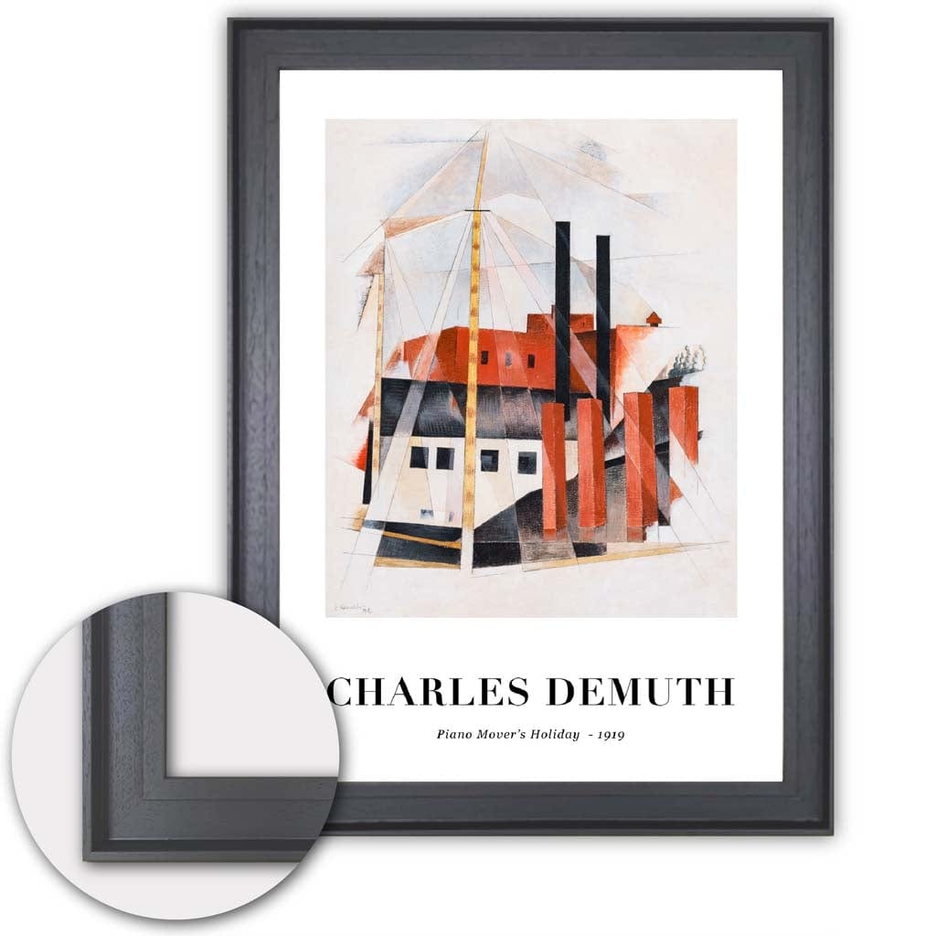Digitally Reworked Charles Demuth Art Print on Matte Paper