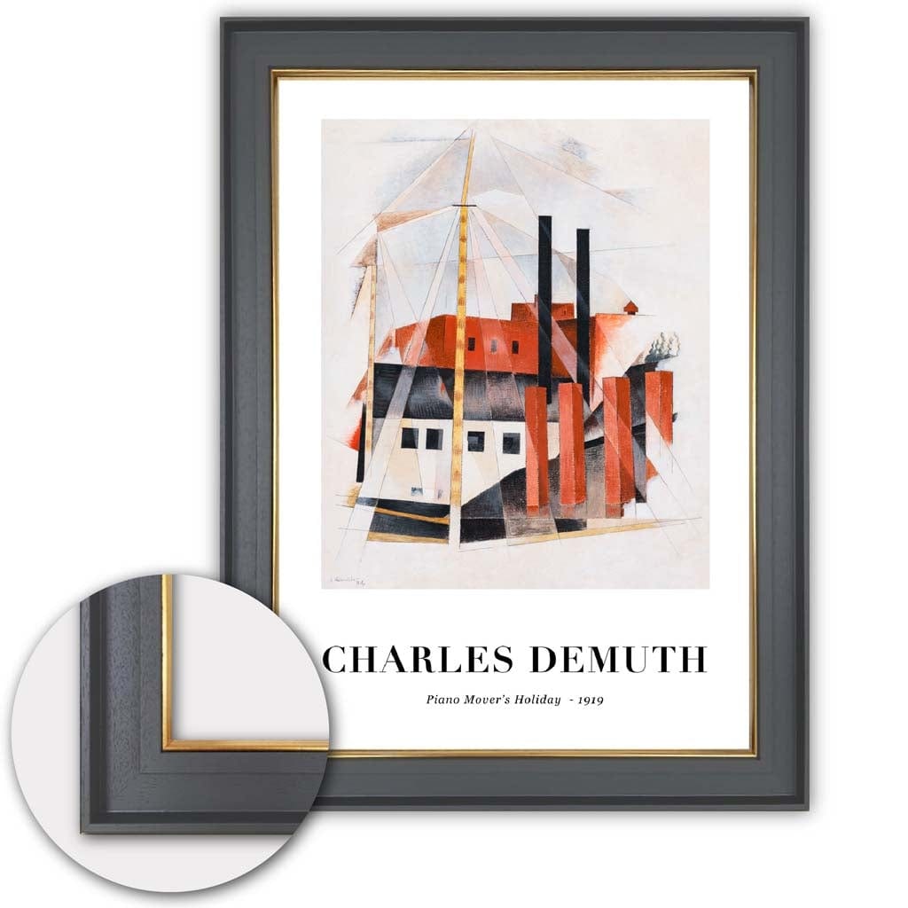 Digitally Reworked Charles Demuth Art Print on Matte Paper