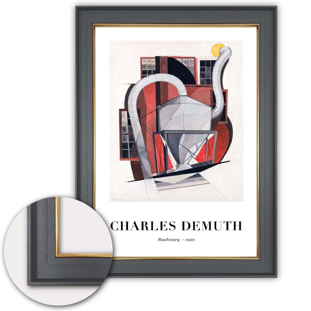 Digitally Optimized Art Print of Charles Demuth's Machines - 1920