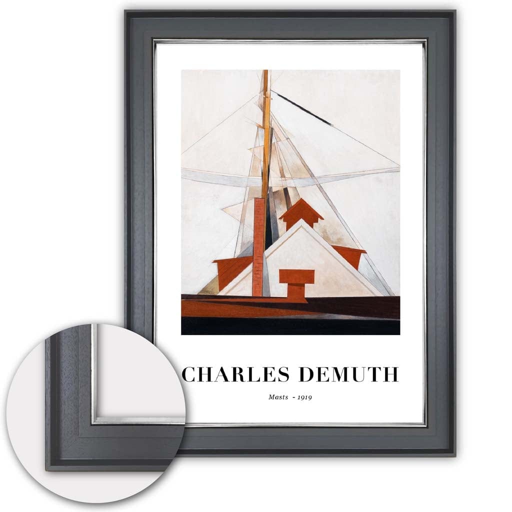 Digitally Optimized Art Print of Charles Demuth's Masts 1919