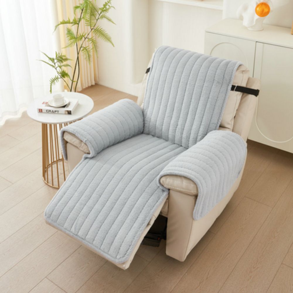 Microfiber Recliner Cover Protector - Non-Slip, Pet-Friendly