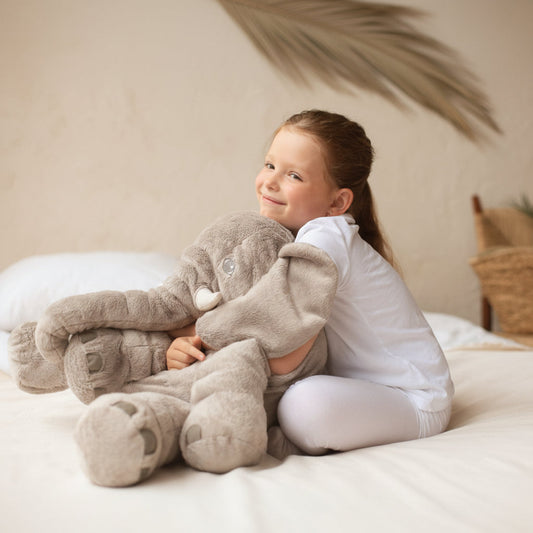 Plush Elephant Cuddle Pillow for Kids and Babies