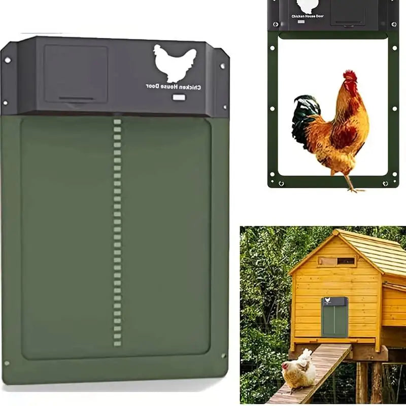 Automatic Weatherproof Chicken Coop Door with Light Sensor