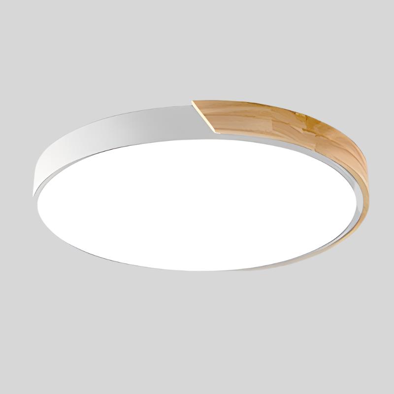 Wood Macaron Round Ceiling Light - Scandinavian Style