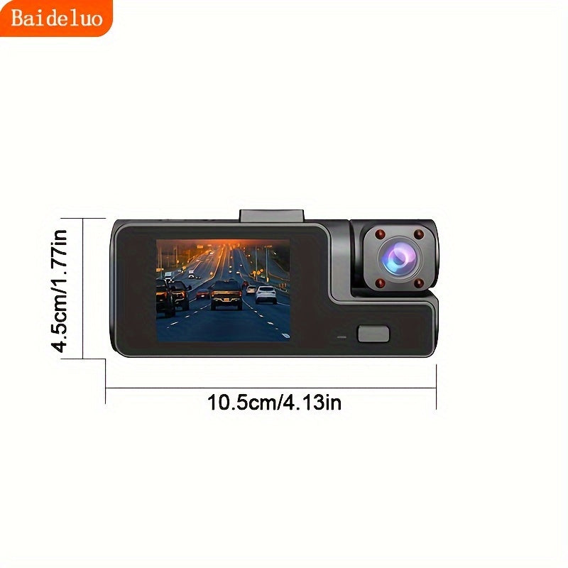 1080P LED Dashcam with Rechargeable Battery and Car Plug Power