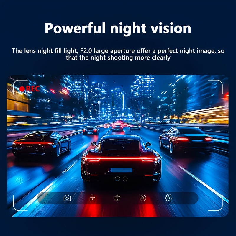 1080P LED Dashcam with Rechargeable Battery and Car Plug Power