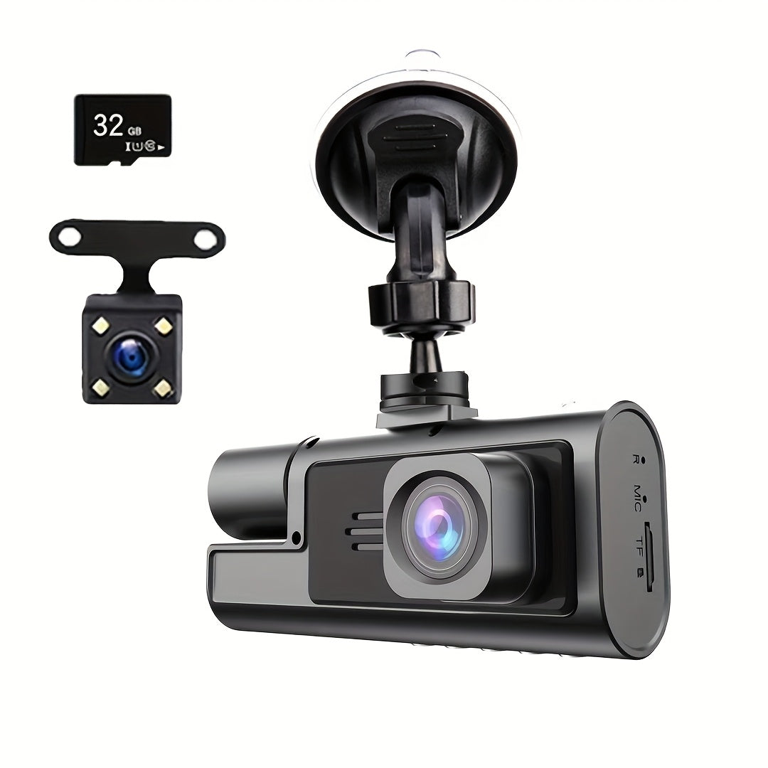 1080P LED Dashcam with Rechargeable Battery and Car Plug Power