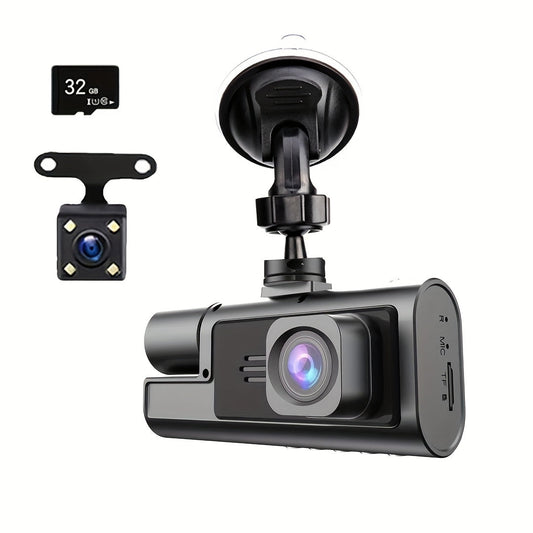 1080P LED Dashcam with Rechargeable Battery and Car Plug Power