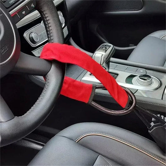 Universal Steering Wheel Lock with Seat Security Protection