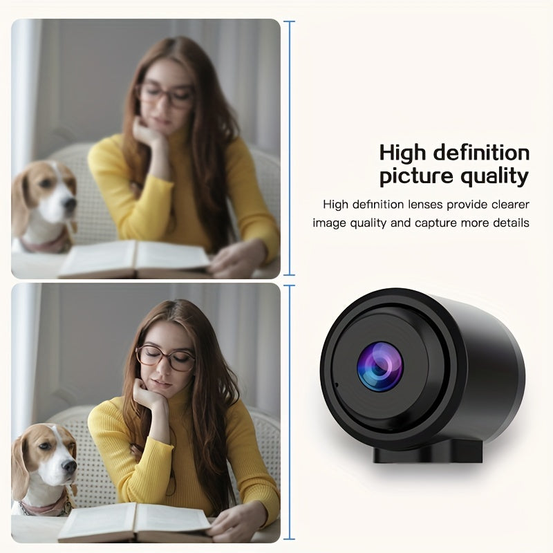 Compact WiFi Surveillance Camera with Two-Way Audio