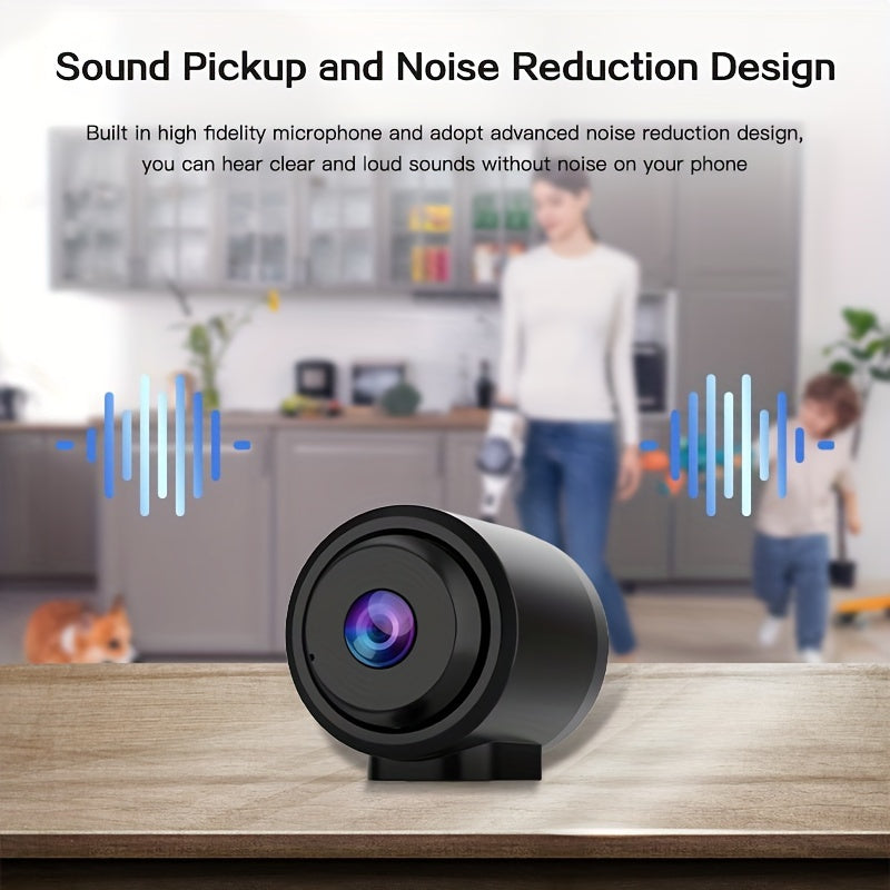Compact WiFi Surveillance Camera with Two-Way Audio