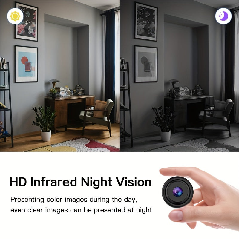 Compact WiFi Surveillance Camera with Two-Way Audio