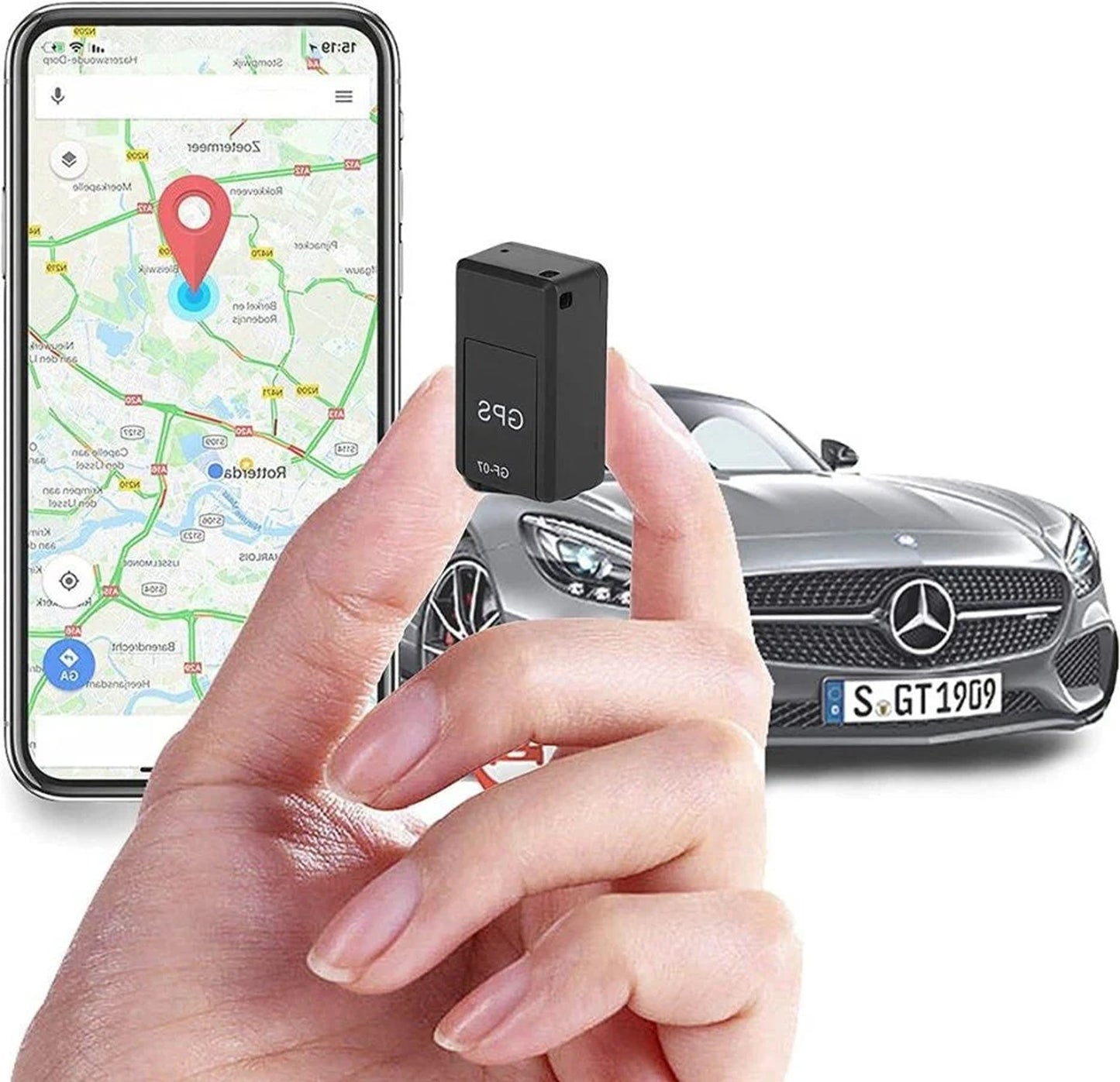 Real-Time GPS Tracker for Vehicle Theft Protection with Magnetic Mount