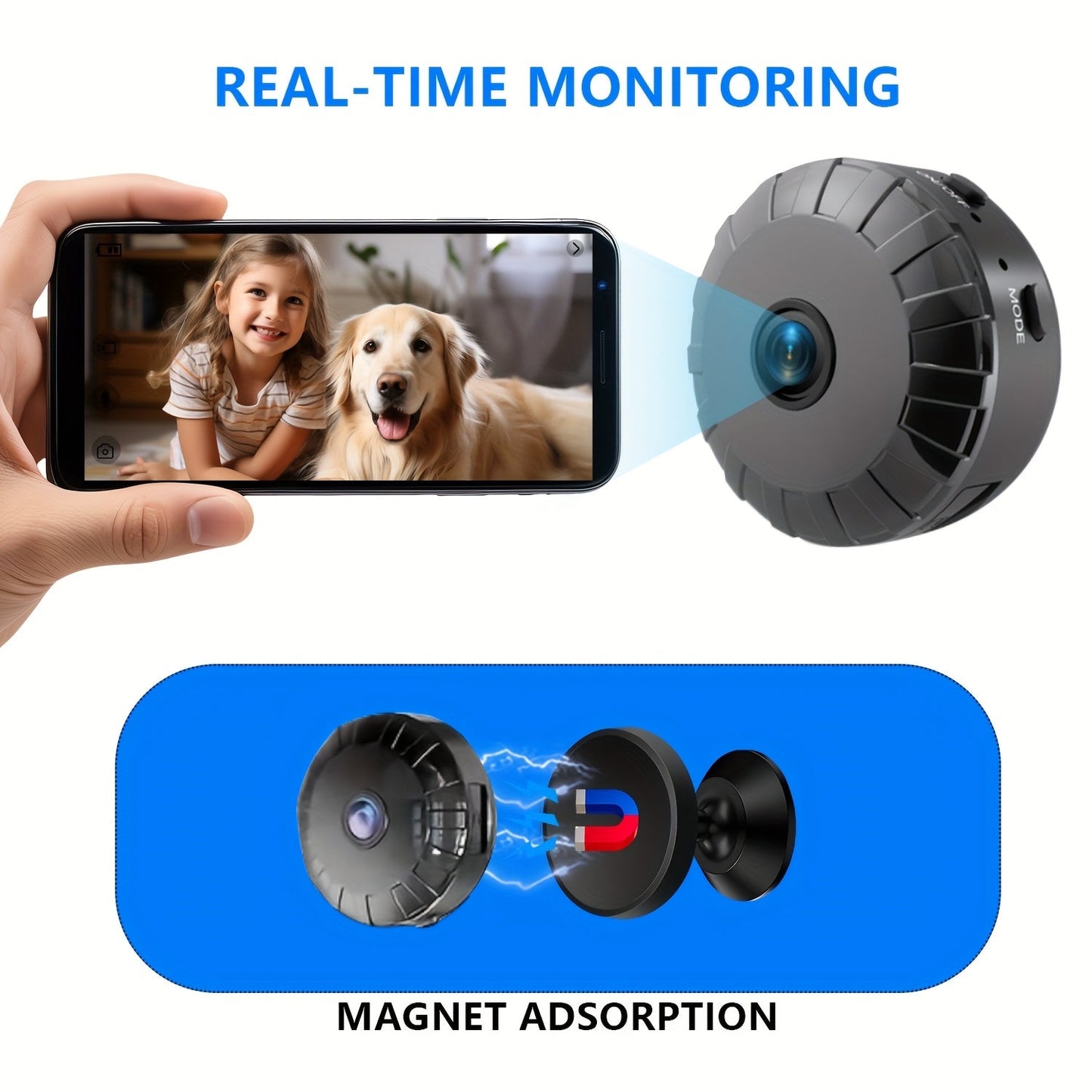 Wireless Rechargeable Surveillance Camera with Easy Setup
