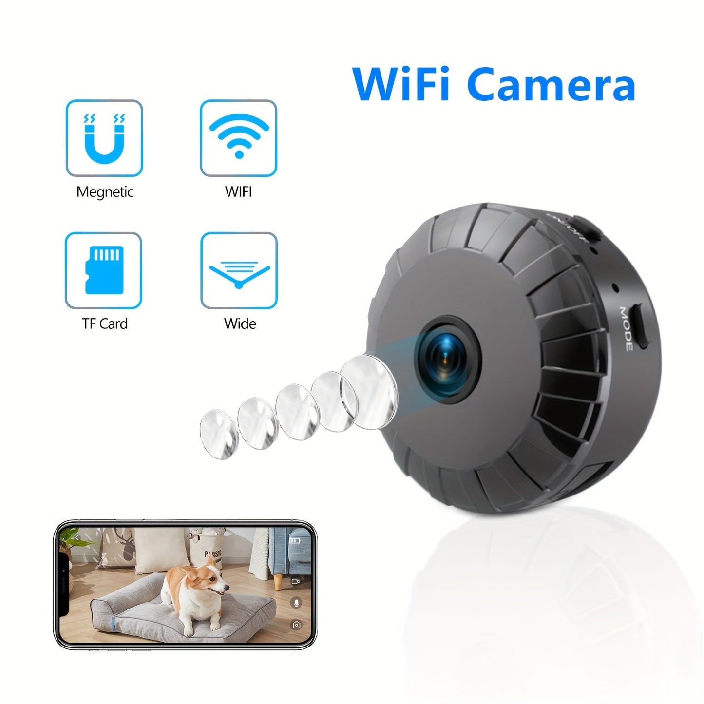 Wireless Rechargeable Surveillance Camera with Easy Setup