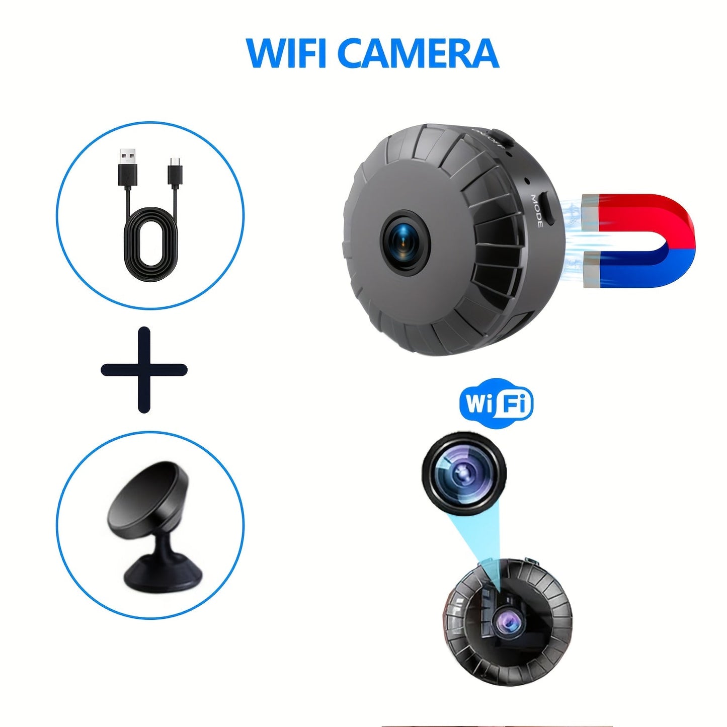 Wireless Rechargeable Surveillance Camera with Easy Setup