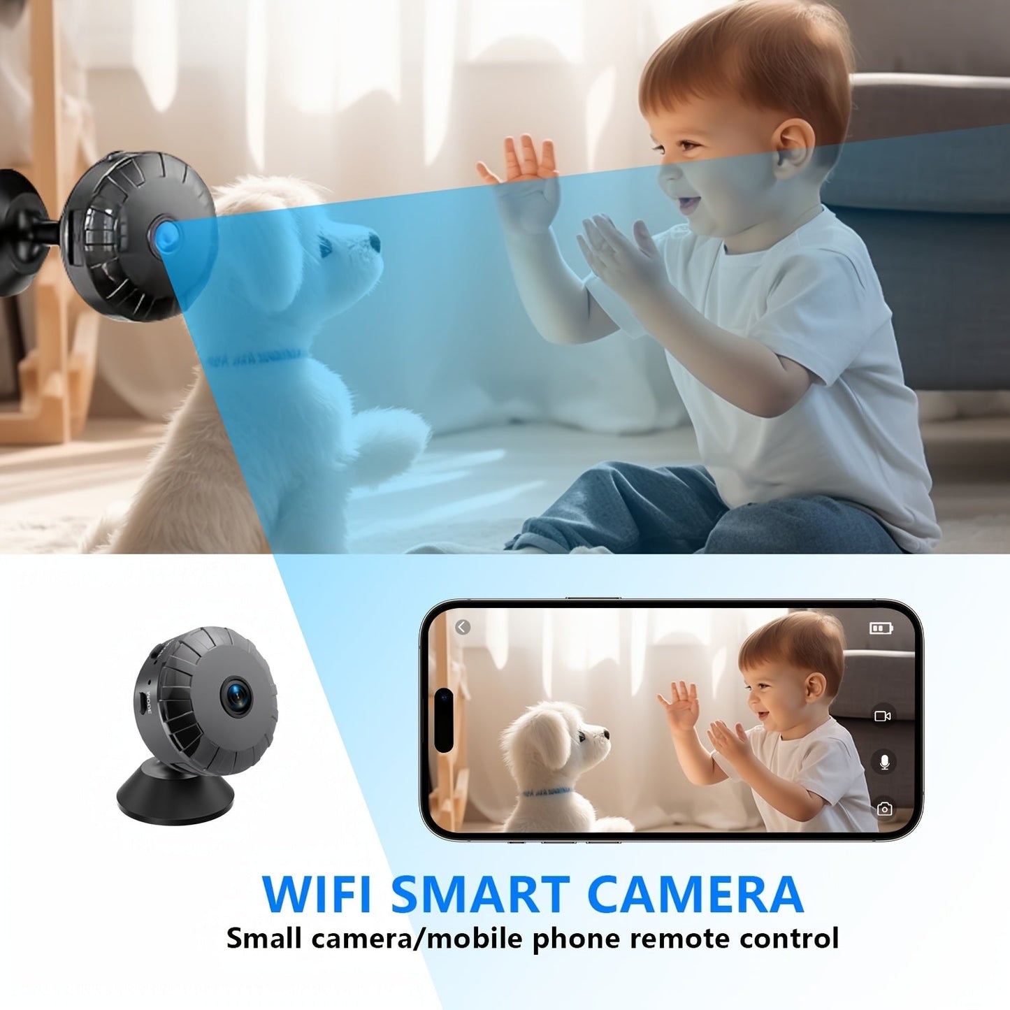 Wireless Rechargeable Surveillance Camera with Easy Setup