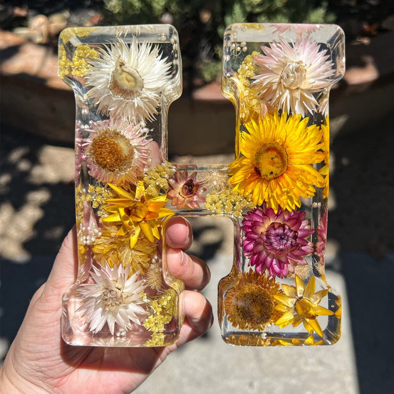 Dried Flower Alphabet Night Light