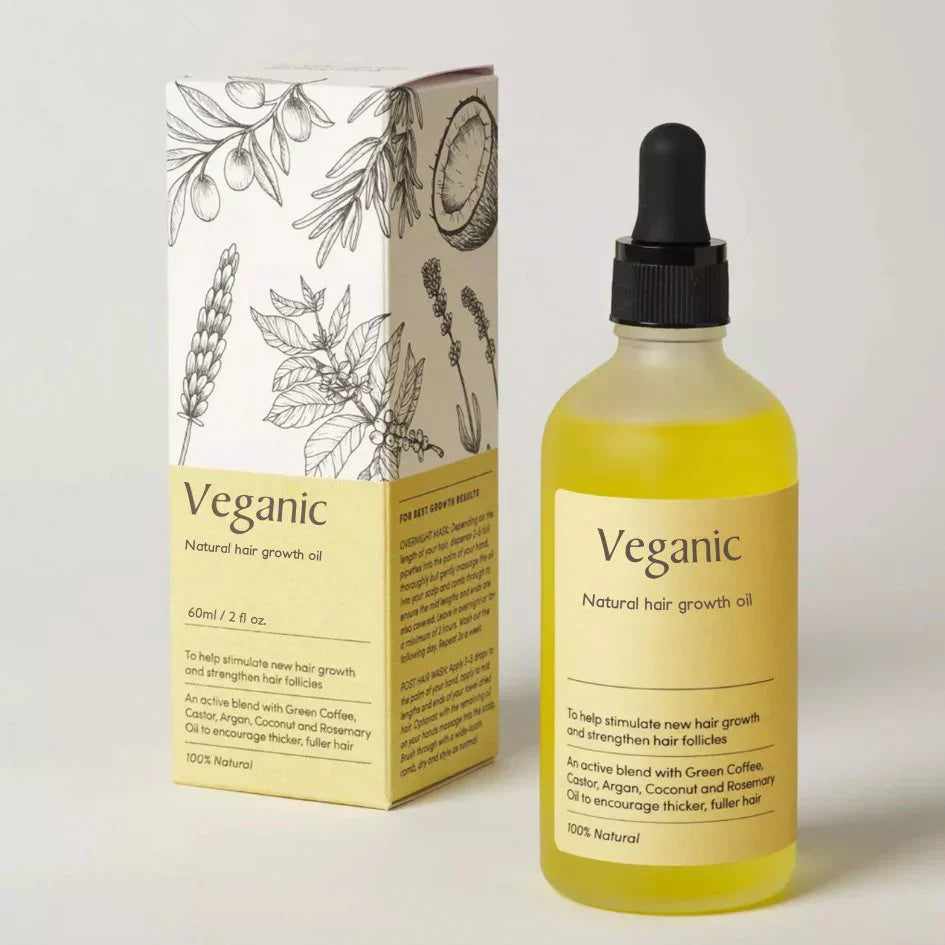 Natural Vegan Hair Oil for Healthy Hair Growth and Shine