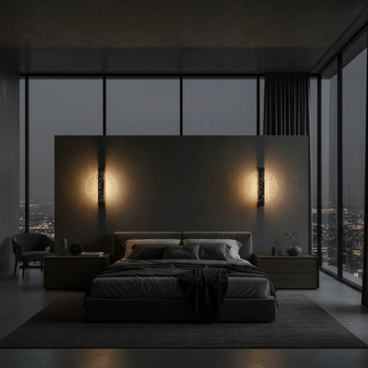 Halo Glow Acrylic Wall Light with Decorative Halo Effect