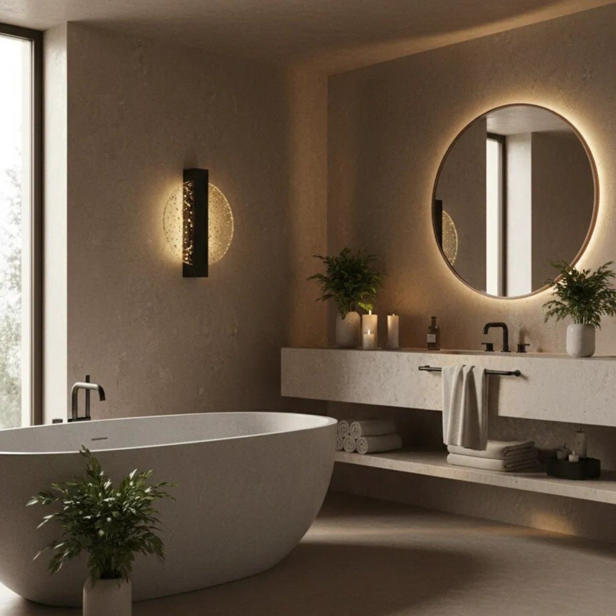 Halo Glow Acrylic Wall Light with Decorative Halo Effect