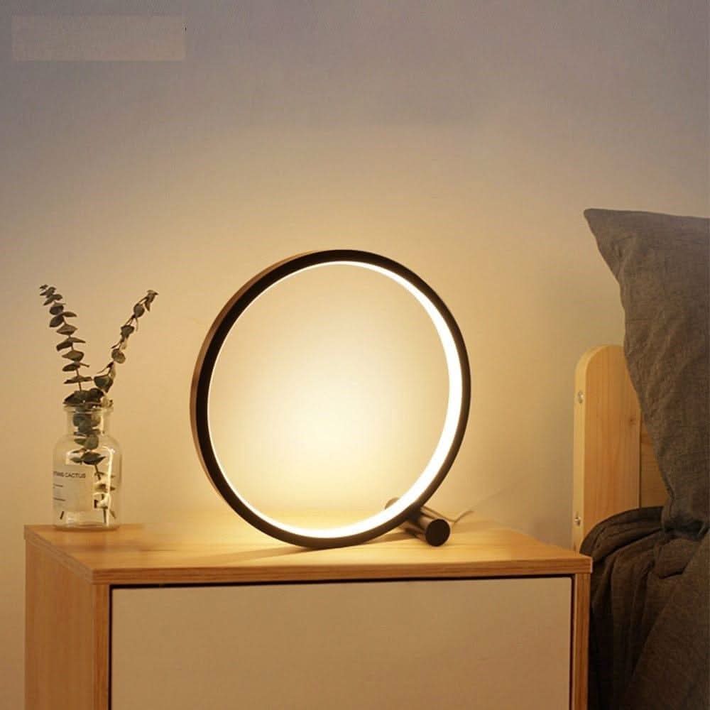 LED Halo Table Lamp - Modern Minimalist Design