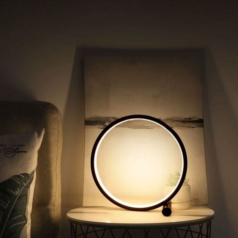 LED Halo Table Lamp - Modern Minimalist Design