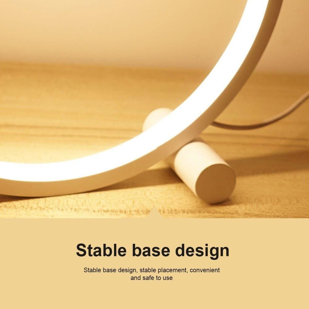 LED Halo Table Lamp - Modern Minimalist Design