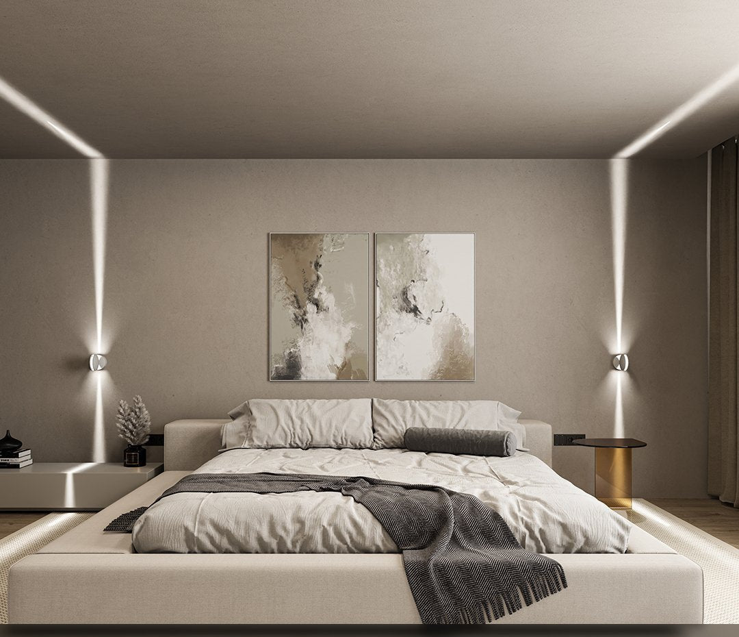 Minimalist Circular Wall Lamp with Adjustable LED Light