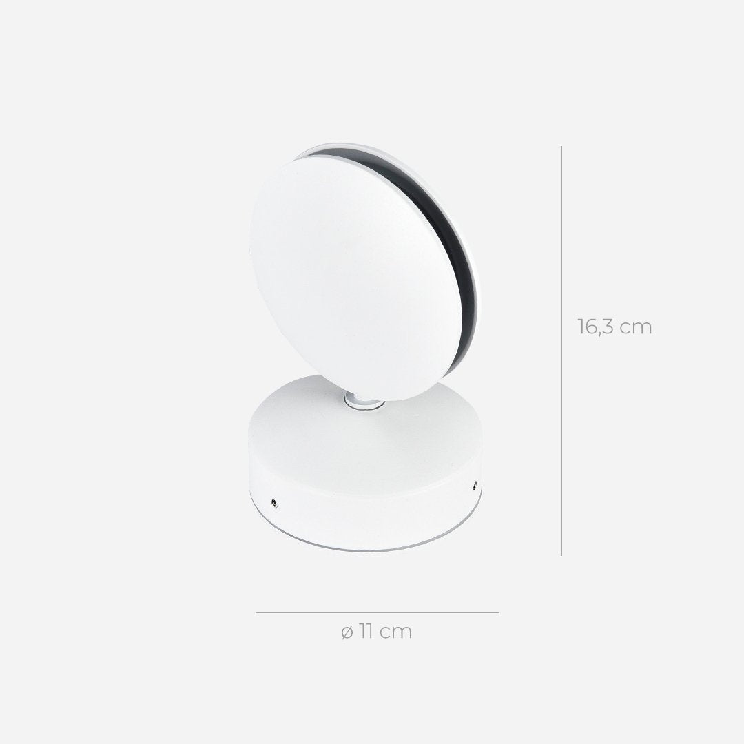 Minimalist Circular Wall Lamp with Adjustable LED Light