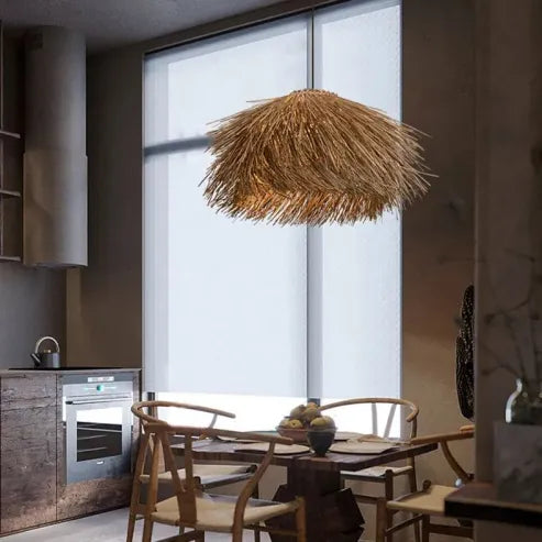Handmade Rattan Pendant Lamp for Boho and Scandinavian Interiors