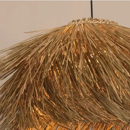 Handmade Rattan Pendant Lamp for Boho and Scandinavian Interiors