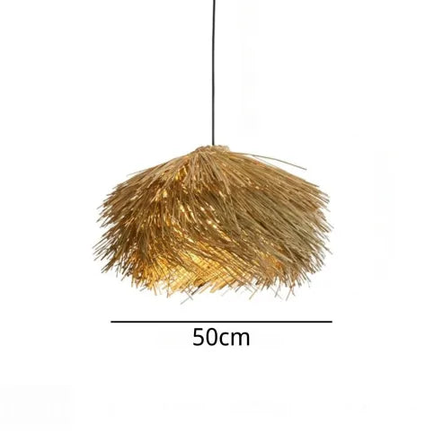 Handmade Rattan Pendant Lamp for Boho and Scandinavian Interiors