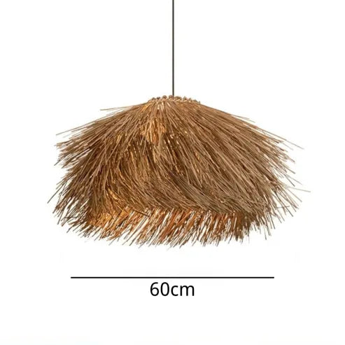 Handmade Rattan Pendant Lamp for Boho and Scandinavian Interiors