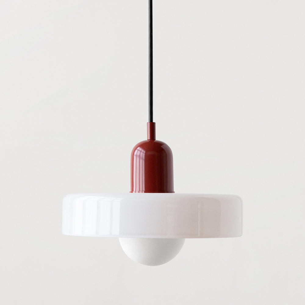 Colored Glass Pendant Lamp with Modern Stained Glass Design