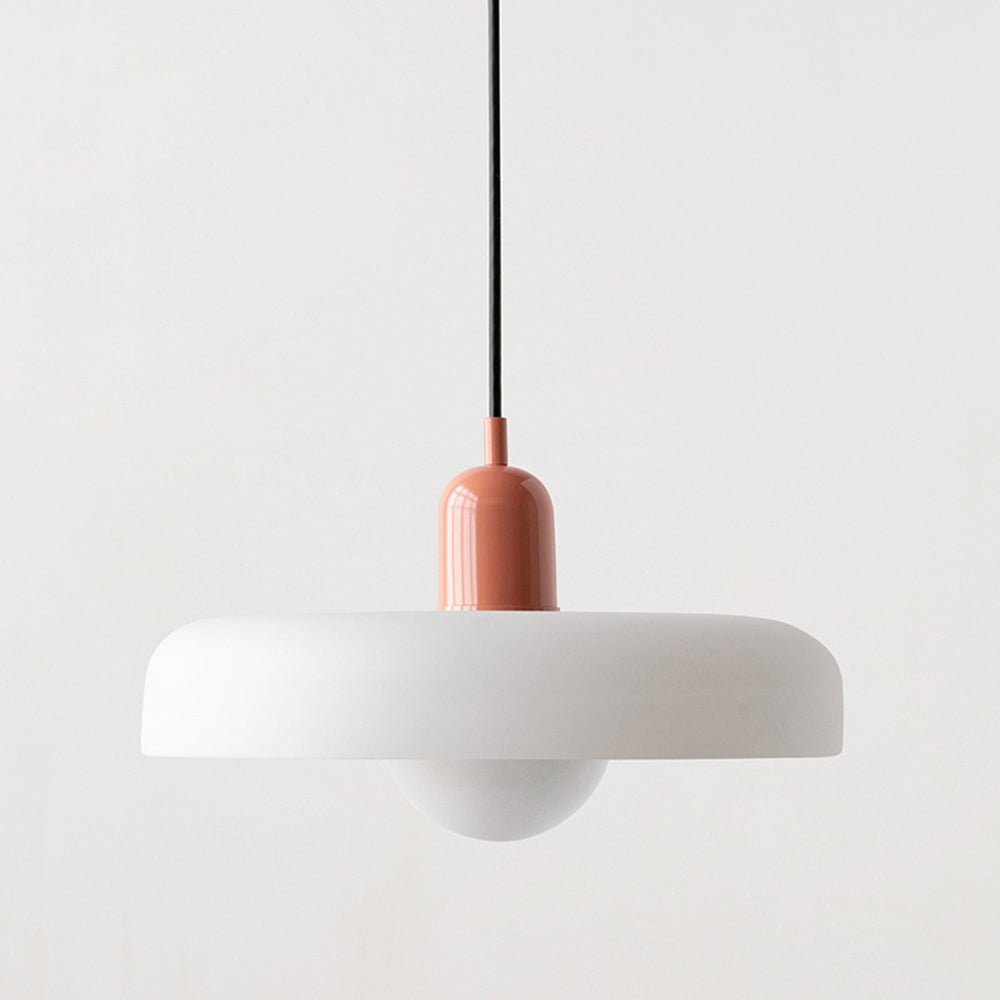 Colored Glass Pendant Lamp with Modern Stained Glass Design