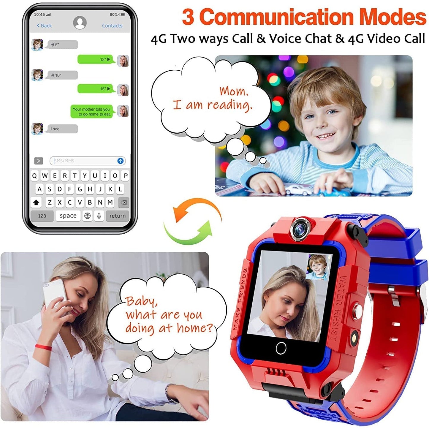 Children's Smartwatch with Games, Music, and Calls