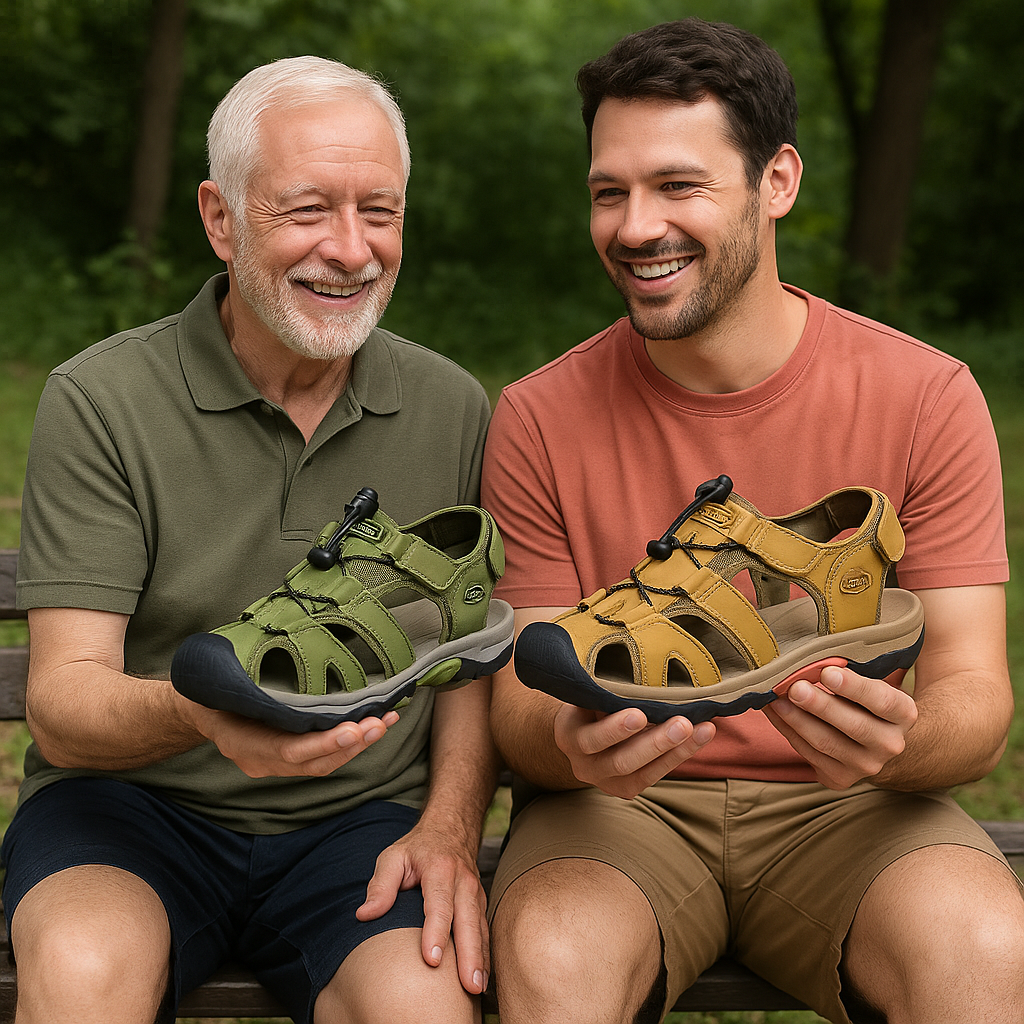 Orthopedic Hiking Sandals with Ergonomic Footbed and Shock Absorption