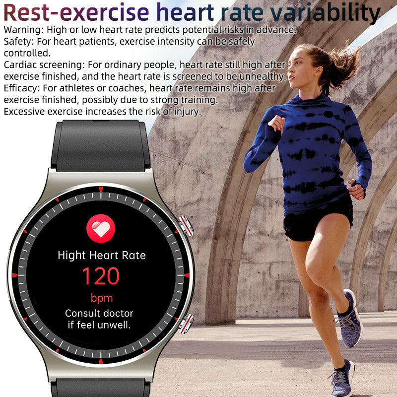 Smart Health Monitoring Smartwatch with Blood Pressure, Heart Rate, and Sleep Tracking