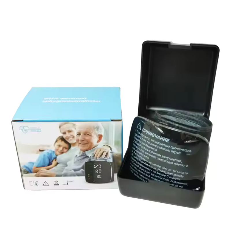 LED Wrist Blood Pressure Monitor with Clear Display and One-Button Operation