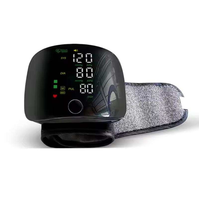 LED Wrist Blood Pressure Monitor with Clear Display and One-Button Operation