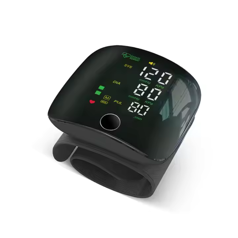 LED Wrist Blood Pressure Monitor with Clear Display and One-Button Operation