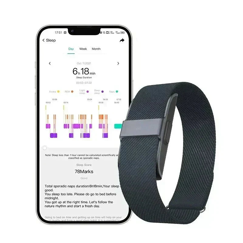 IP68 Waterproof Fitness Tracker with Heart Rate and Activity Monitoring