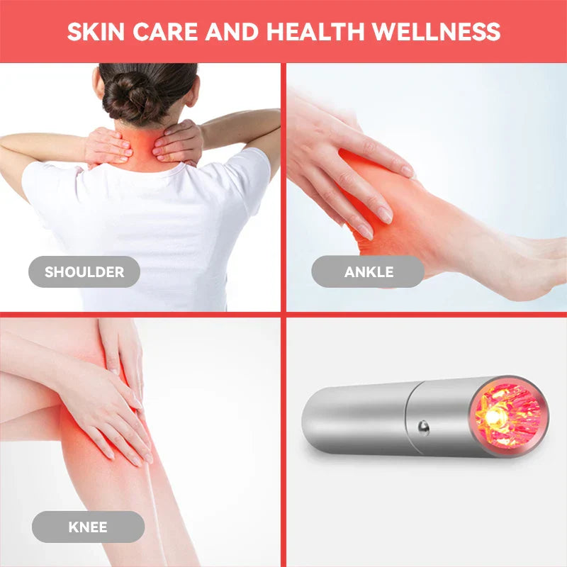 Portable Red Light Therapy Pen for Pain Relief and Skin Renewal
