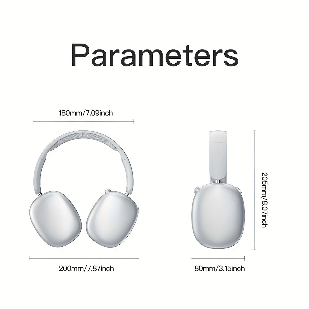 Wireless Over-Ear Headphones with Noise Cancellation and Long Battery Life