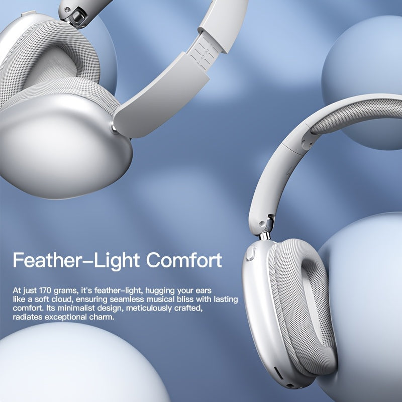 Wireless Over-Ear Headphones with Noise Cancellation and Long Battery Life